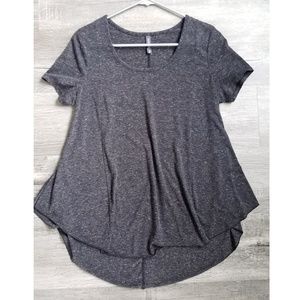 Grey babydoll short sleeve shirt
